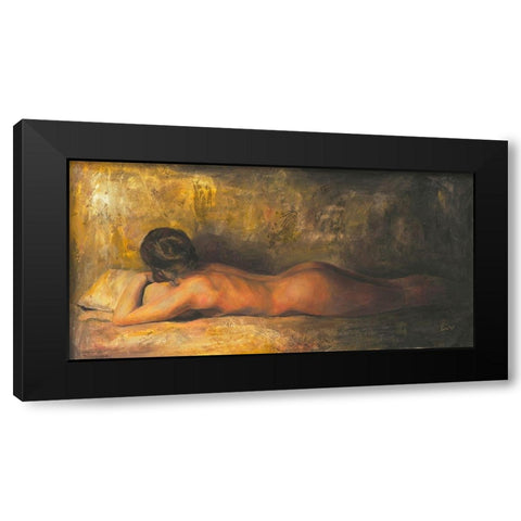 Abbandonare Black Modern Wood Framed Art Print by van den Bogerd, Escha
