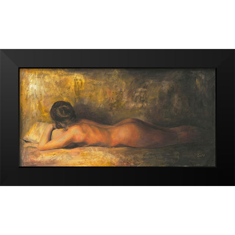 Abbandonare Black Modern Wood Framed Art Print by van den Bogerd, Escha