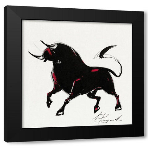 Veronica XIX Black Modern Wood Framed Art Print with Double Matting by Panasenko, Inna