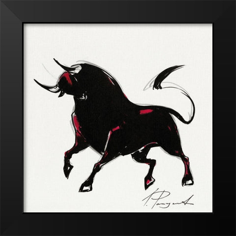 Veronica XIX Black Modern Wood Framed Art Print by Panasenko, Inna