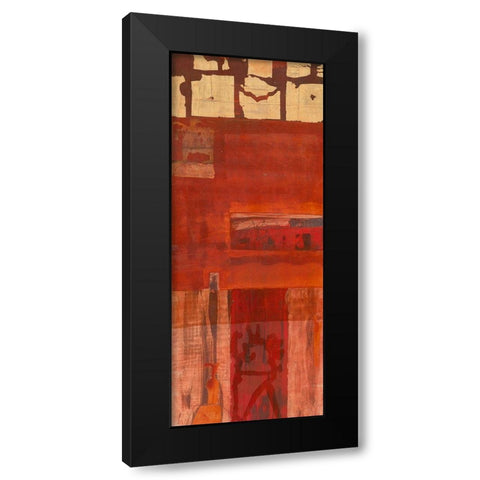 Massai Black Modern Wood Framed Art Print by Richter-Armgart, Rose