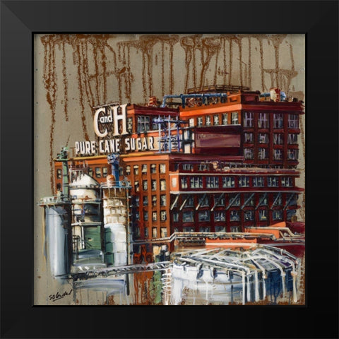 Pure Cane Sugar Black Modern Wood Framed Art Print by Blondel, Sandrine