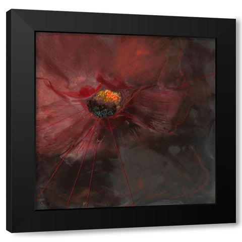 Deuil eclatant Black Modern Wood Framed Art Print by Naudin, Genevieve