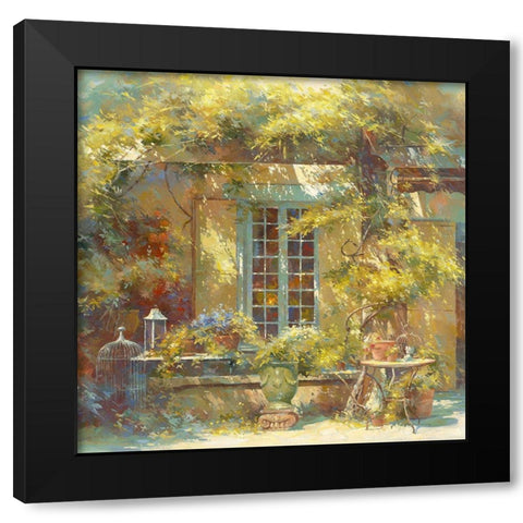 Une journee d ete Black Modern Wood Framed Art Print with Double Matting by Messely, Johan