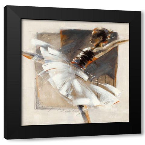 Come Away Black Modern Wood Framed Art Print with Double Matting by Meijering, Kitty