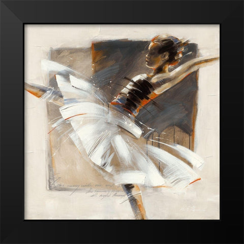 Come Away Black Modern Wood Framed Art Print by Meijering, Kitty