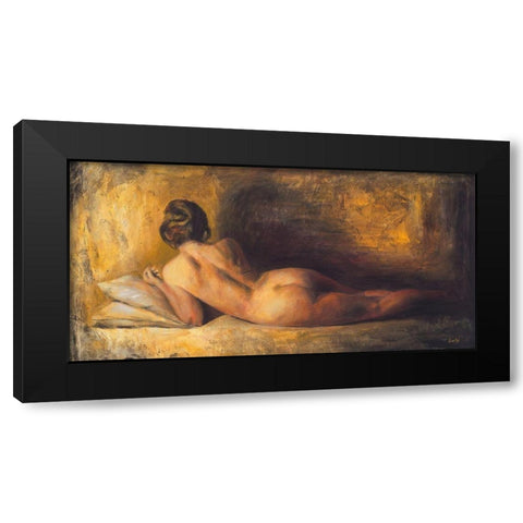 Fascino Black Modern Wood Framed Art Print by van den Bogerd, Escha