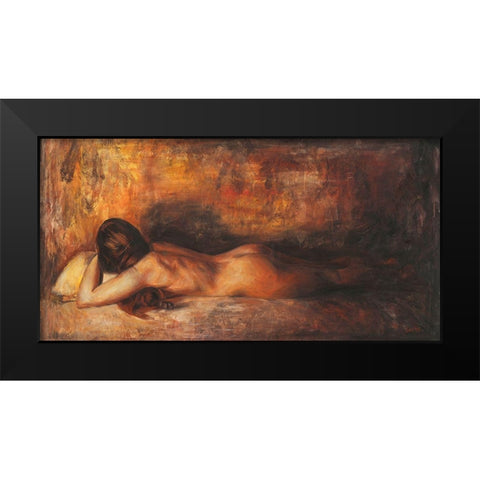 Travagliato Black Modern Wood Framed Art Print by van den Bogerd, Escha