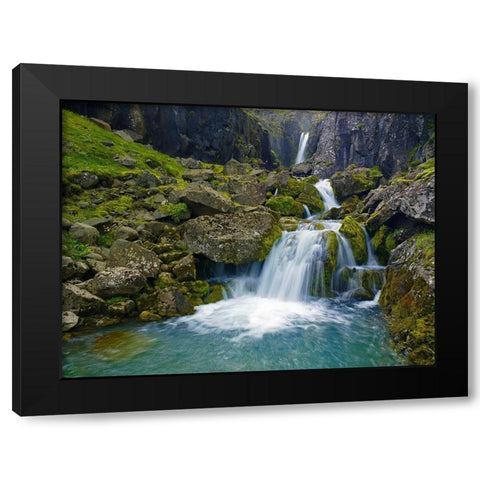 StrandarÃ¡ River Black Modern Wood Framed Art Print by Strand, Hans