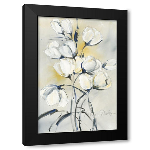 weisse Tulpen I Black Modern Wood Framed Art Print by Decker, Regina
