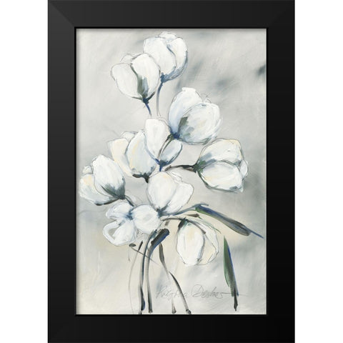 weisse Tulpen II Black Modern Wood Framed Art Print by Decker, Regina