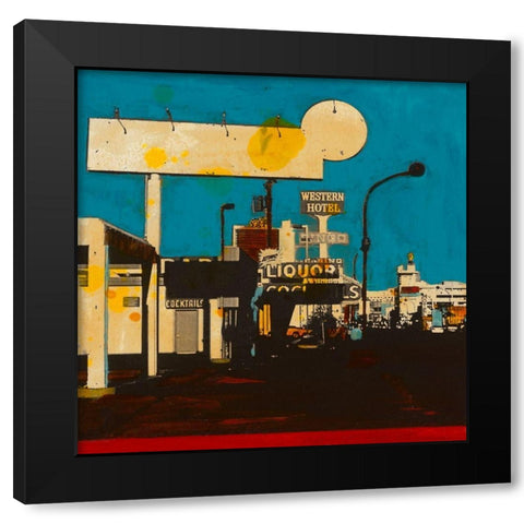 Liquor Black Modern Wood Framed Art Print by Olukman, Ayline