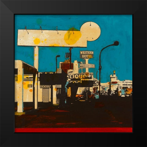 Liquor Black Modern Wood Framed Art Print by Olukman, Ayline