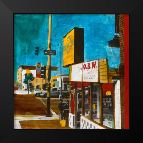 OBW Black Modern Wood Framed Art Print by Olukman, Ayline