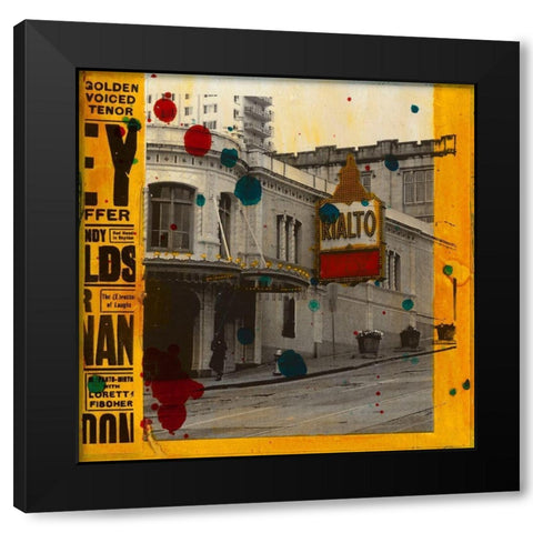 Rialto Black Modern Wood Framed Art Print with Double Matting by Olukman, Ayline