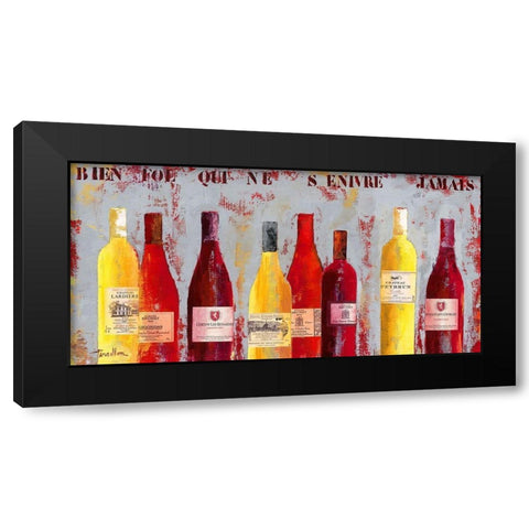 Selection de ma cave Black Modern Wood Framed Art Print by Persillon, Francoise