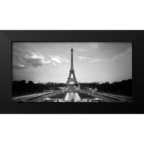 Eiffel Turm I Black Modern Wood Framed Art Print by Seidel, Leo
