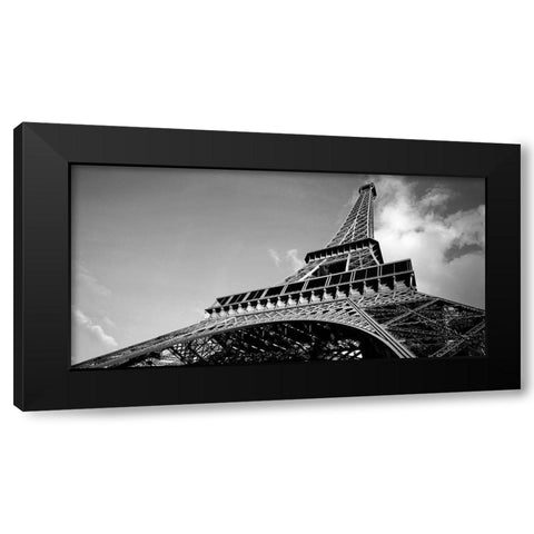 Eiffel Turm III Black Modern Wood Framed Art Print by Seidel, Leo