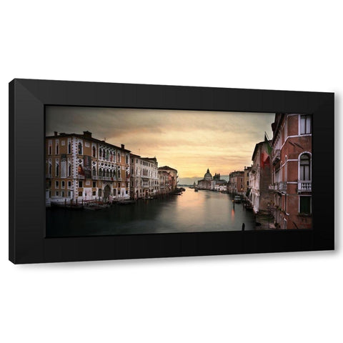 Venedig II Black Modern Wood Framed Art Print by Seidel, Leo