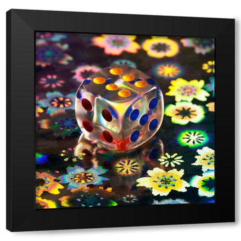 Hypercube Black Modern Wood Framed Art Print by Seidel, Lily Andrea