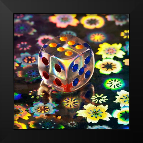 Hypercube Black Modern Wood Framed Art Print by Seidel, Lily Andrea