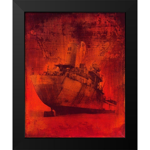 Malika II Black Modern Wood Framed Art Print by Streicher, Tibo