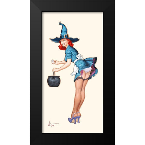 La potion Black Modern Wood Framed Art Print by Hitte, Patrick