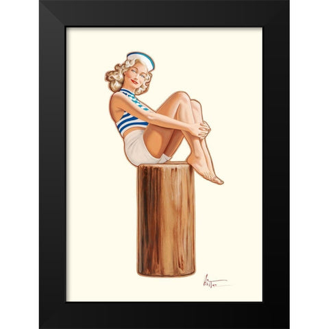 Marine Black Modern Wood Framed Art Print by Hitte, Patrick