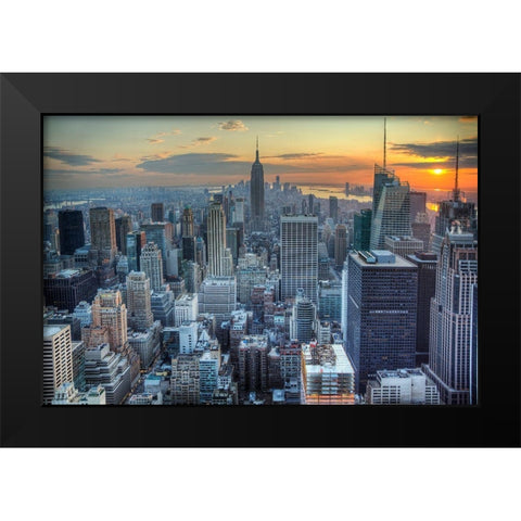 New Years Eve Black Modern Wood Framed Art Print by Terrible, Aurelien