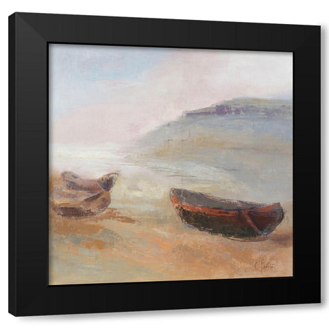 Rivage Corse III Black Modern Wood Framed Art Print by Parise, Chantal