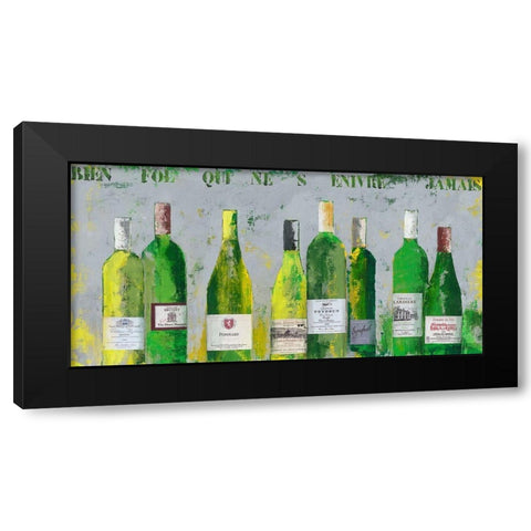 Selection de ma cave I Black Modern Wood Framed Art Print with Double Matting by Persillon, Francoise