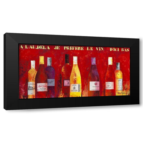 Selection de ma cave II Black Modern Wood Framed Art Print by Persillon, Francoise