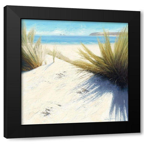 Shadow Patterns Black Modern Wood Framed Art Print by Atkinson, Caroline