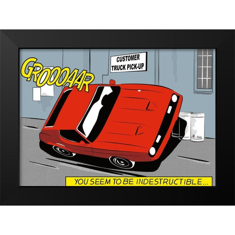 You seem to be Black Modern Wood Framed Art Print by Strapelias - PR, Pierre