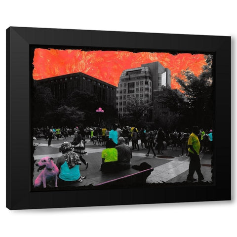 Dogy Style Black Modern Wood Framed Art Print with Double Matting by Simonutti, Riccardo