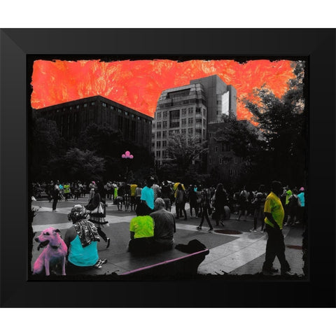 Dogy Style Black Modern Wood Framed Art Print by Simonutti, Riccardo