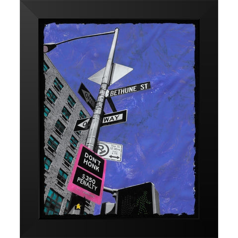 Don t Honk Black Modern Wood Framed Art Print by Simonutti, Riccardo