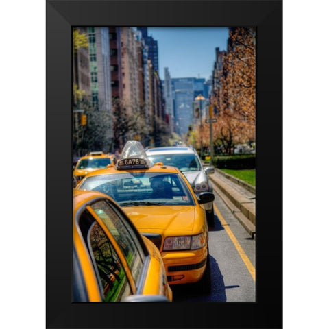 Spring Colors Black Modern Wood Framed Art Print by Terrible, Aurelien