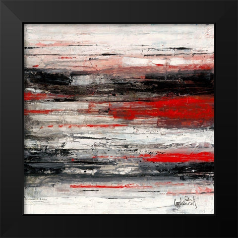 Abstrakt I Black Modern Wood Framed Art Print by Cornee, Patrick