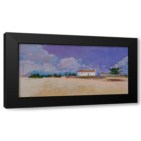 Une rencontre-Tatajuba Black Modern Wood Framed Art Print with Double Matting by Mazur-Devaux, Ewa