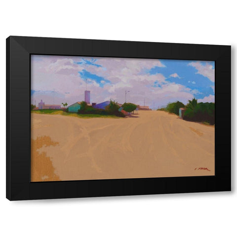 Tatajuba Black Modern Wood Framed Art Print by Mazur-Devaux, Ewa