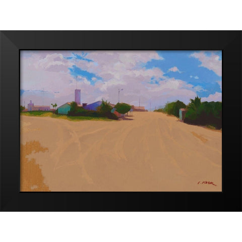 Tatajuba Black Modern Wood Framed Art Print by Mazur-Devaux, Ewa