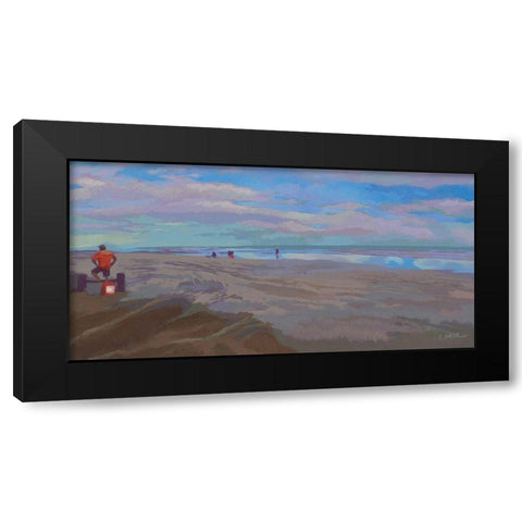 Plage de Tatajuba Black Modern Wood Framed Art Print with Double Matting by Mazur-Devaux, Ewa