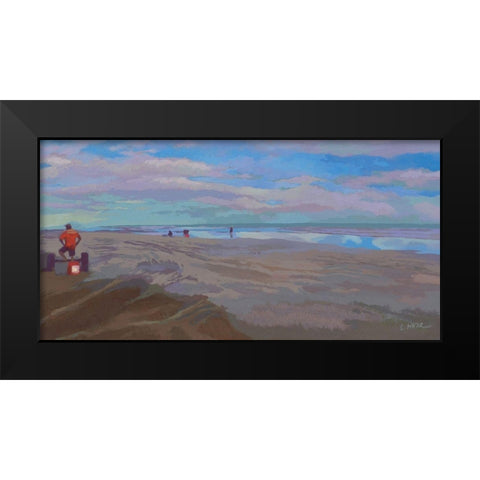 Plage de Tatajuba Black Modern Wood Framed Art Print by Mazur-Devaux, Ewa