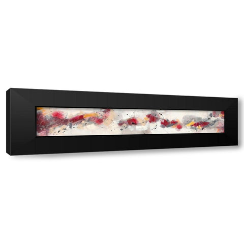 Farandole III Black Modern Wood Framed Art Print by Ball, Veronique