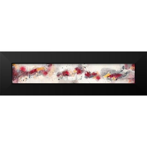 Farandole III Black Modern Wood Framed Art Print by Ball, Veronique