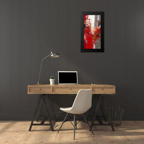 Jazz II Black Modern Wood Framed Art Print by Ball, Veronique