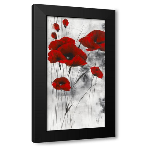 Pavot d hiver VIII Black Modern Wood Framed Art Print by Zacher-Finet, Isabelle