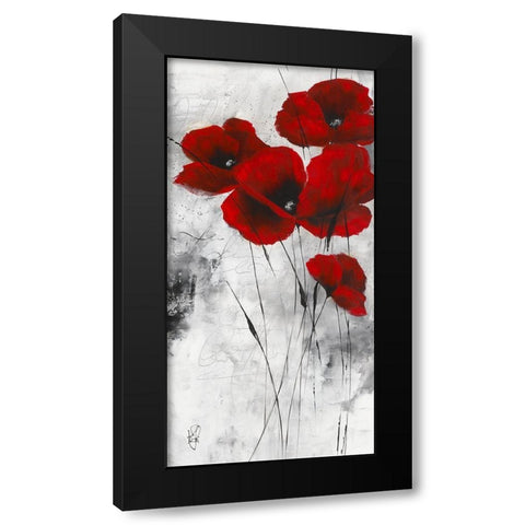 Pavot d hiver IX Black Modern Wood Framed Art Print by Zacher-Finet, Isabelle