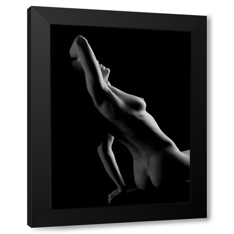 Sensualite Black Modern Wood Framed Art Print by Hillert, Peter